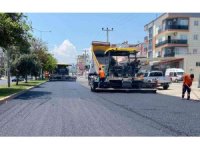 Mersin’de yol yapım çalışması sürüyor