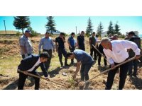 Tufanbeyli’de 15 Temmuz’da fidanlar toprakla buluştu