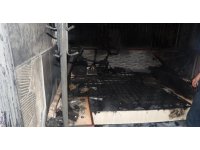 Hatay’da yanan ev kullanılamaz hale geldi