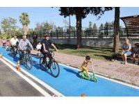 Yüreğir’in ilk bisiklet yolu açıldı