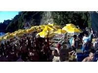 Belediyenin plajında çalışanlara saldırı