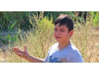 Alevlerin seralara yaklaştığını gören 11 yaşındaki Berat gözyaşlarına boğuldu