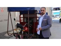 "Yolcu" yerine "tüpgaz" taşınan motosiklet ile sürücüye 2 bin 456 lira ceza