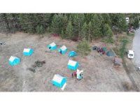 Doğaseverler kamp ve doğanın tadını çıkardı