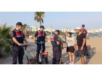 Scooterlu jandarma ekipleri devriyede