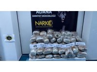 Adana’da 48 kilo 500 gram esrar ele geçirildi