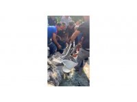 Hurdaya dönen araçtan yaralı kurtuldu