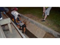 Kontrolden çıkan otomobil bisiklete çarptı: 2 ağır yaralı