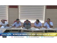 Tarsus Belediyesinin semt pazarı ihalesi canlı yayınlandı