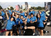 Tarihi köprüde kondisyon bisikleti sürdüler