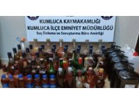 Polisin denetime gittiği internet kafe kaçak alkol deposu çıktı