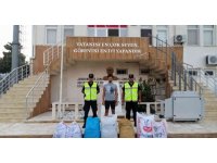 13 çuval keçiboynuzu çalan 6 kişi yakalandı
