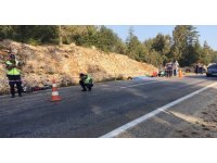 Kamyonet ile motosiklet çarpıştı: 1 ölü, 1 yaralı