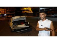 Park halindeki araca çarpıp kaçtı, düşen plakasıyla yakalı ele verdi