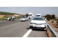 TAG Otoyolunda iki otomobil çarpıştı: 5 yaralı