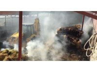 Burdur’da çiftlikteki balya yangını korkuttu