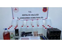 Jandarmadan sahte alkol operasyonu