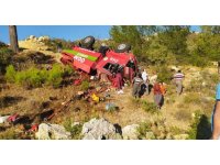 Yangına giden orman personeli kaza yaptı: 3 yaralı