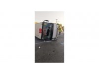 Halk otobüsü ile otomobil çarpıştı, sürücüler yaralandı