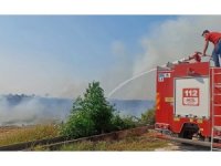 Sumbas’ta çıkan anız yangını söndürüldü