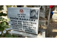 Zarar verilen şehit mezarına kamera yerleştirildi