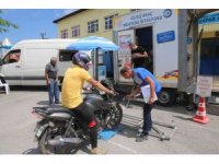 Mersin’de geçici araç muayene istasyonu yaylalarda hizmet verdi