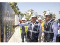 Başkan Seçer, metro inşaat alanında incelemelerde bulundu