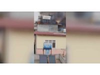 Odunlukta çıkan yangın korkuttu