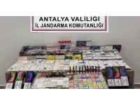 Markette 135 bin TL değerinde kaçak sigara yakalandı
