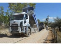 Büyükşehir Belediyesinden, Elmalı’da asfalt çalışması