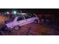 Akaryakıt istasyonundan çıkan otomobile arkadan çarptı: 1 yaralı