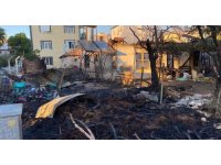 Antalya’da tarım işçilerinin kaldığı ev alev alev yandı