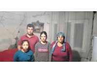 Osmaniye’de evleri ağır hasar gören aile büyük korku yaşadı