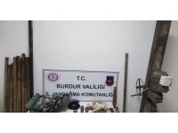 Burdur’da kaçak kazı operasyonu