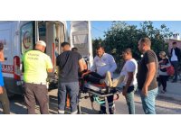 Otomobile arkadan çarpan motosikletin sürücüsü yaralandı