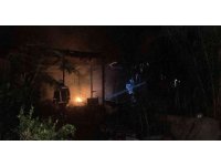 Serada tüp patladı yangın çıktı