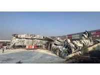 Hatay’da yanan fabrikadaki tahribat gün ağarınca ortaya çıktı