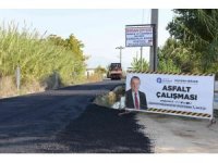 Aksu’da altyapısı tamamlanan yollara sıcak asfalt