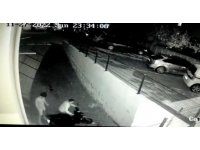 Motosiklet hırsızları güvenlik kamerasına yakalandı