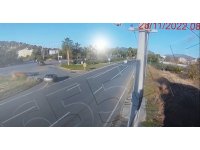 Motosiklet sürücüsünü ölüme götüren kaza kamerada