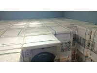 Nakliyat firmasının Suriye’ye götürmediği çamaşır makinaları depoda ele geçirildi