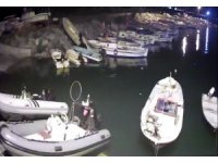 Hatay’da deprem anı sahildeki kameralara yansıdı