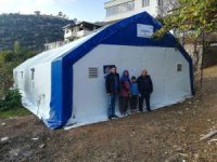 Bahçe’de 6 çiftçiye çadır ahır kuruldu