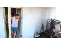 Yangına uykuda yakalandı, balkonda itfaiyeyi görünce şaşkına döndü