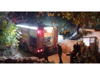 Metruk bina yangını paniğe neden oldu