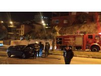 Hatay’da otomobil yangını