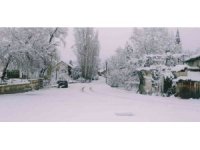 Kaş’ta yüksek kesimlerdeki yollarda karla mücadele çalışması başladı