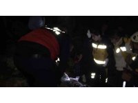 Kayalıklardan düşen adam 2 saat sonunda kurtarıldı