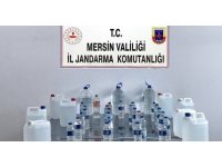 Mersin’de 80 litre sahte içki ele geçirildi