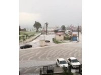 Karataş’ta dolu etkili oldu